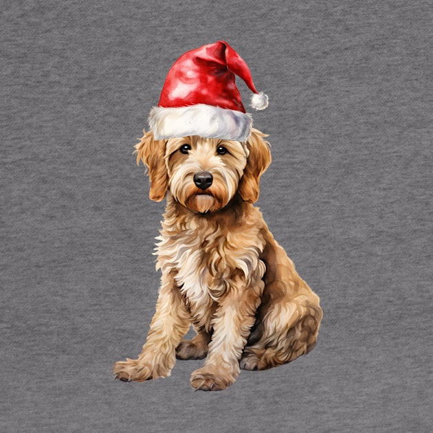 Goldendoodle Santa by rmcbuckeye